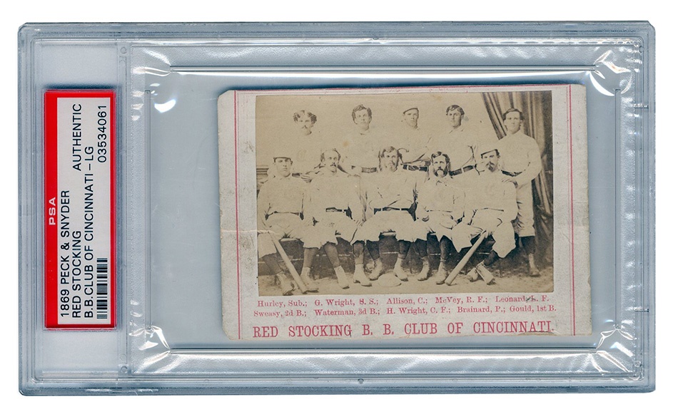 - 1869 Peck & Snyder Cincinnati Red Stockings CDV
