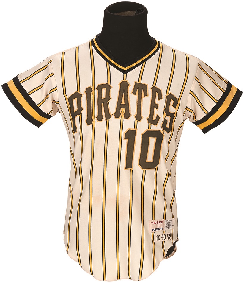 Clemente and Pittsburgh Pirates - 1978 Frank Taveras Pittsburgh Pirates Game Worn Jersey