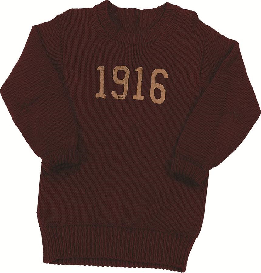 - 1916 MIT Football Sweater from Noted Player