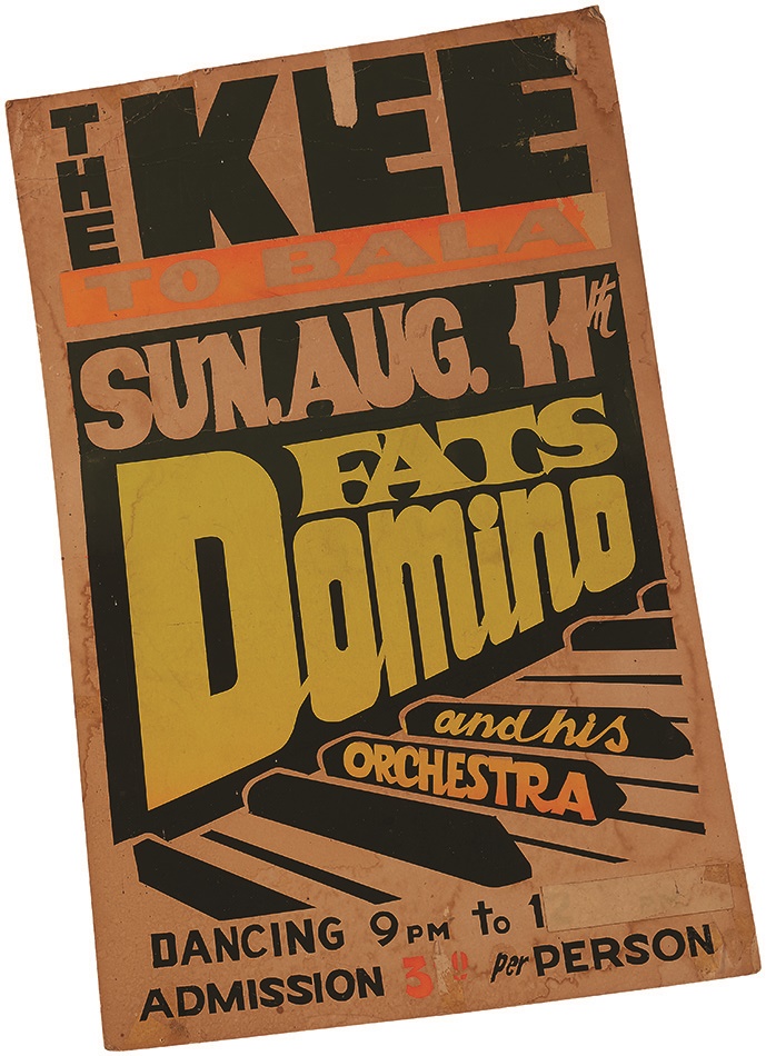 Rock 'N' Roll - 1957 Fats Domino Concert Poster