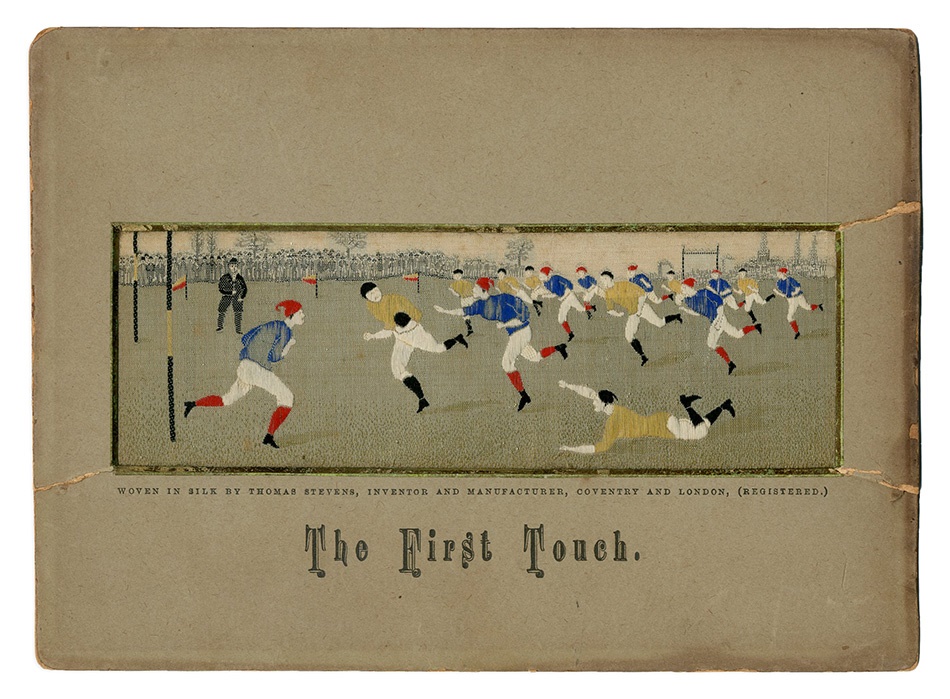 - 1880s "The First Touch" Stevensgraph