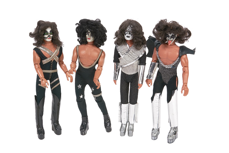 Rock 'N' Roll - 1970s KISS Dolls by MEGO - Complete Set of 4