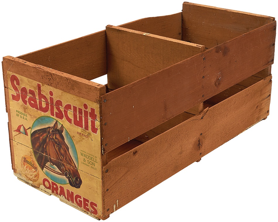 Horse Racing - 1930s Seabiscuit Wood Crate