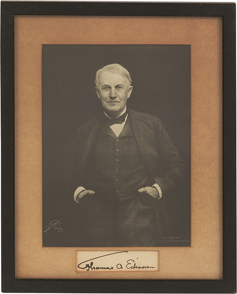 - Thomas Edison Autograph (ex-Newman Gallery)