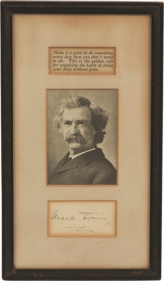 - Mark Twain Signature (ex-Newman Gallery)