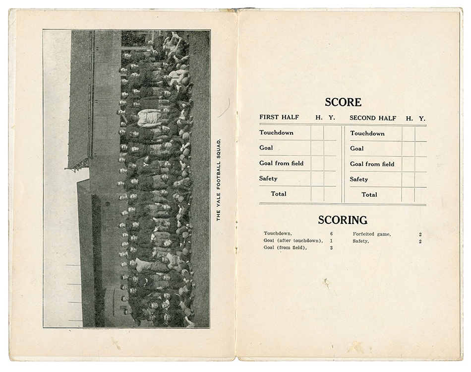 - 1915 Harvard Yale Football Program