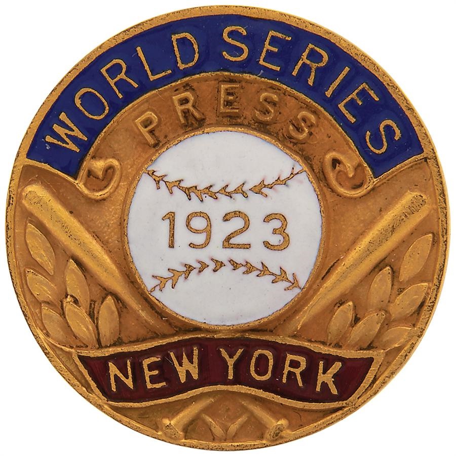 - 1923 New York Yankees World Series Press Pin