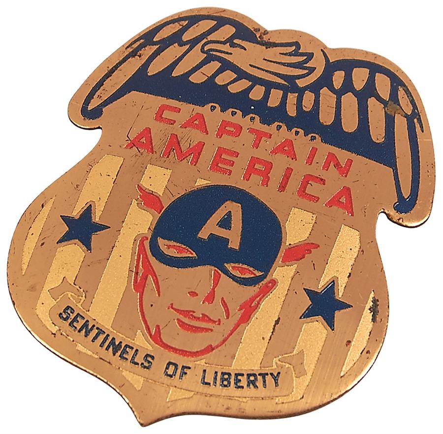 - 1941 Captain America Sentinels of Liberty Badge