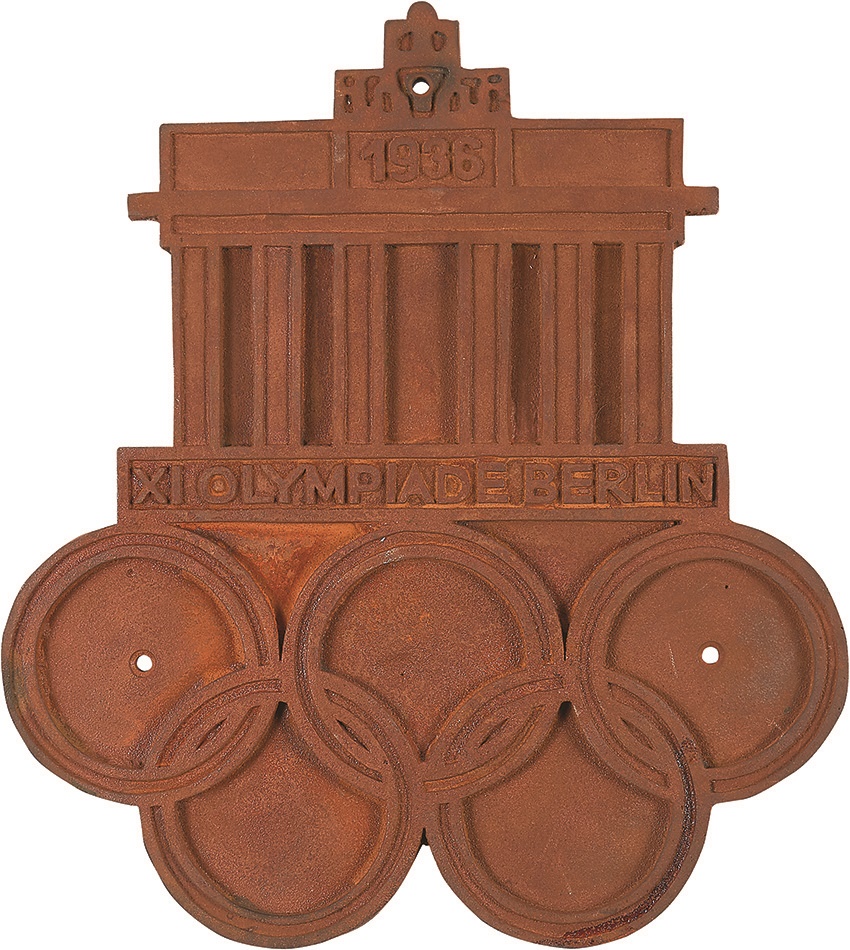- 1936 Olympic Cast Iron Ornament From Train Station