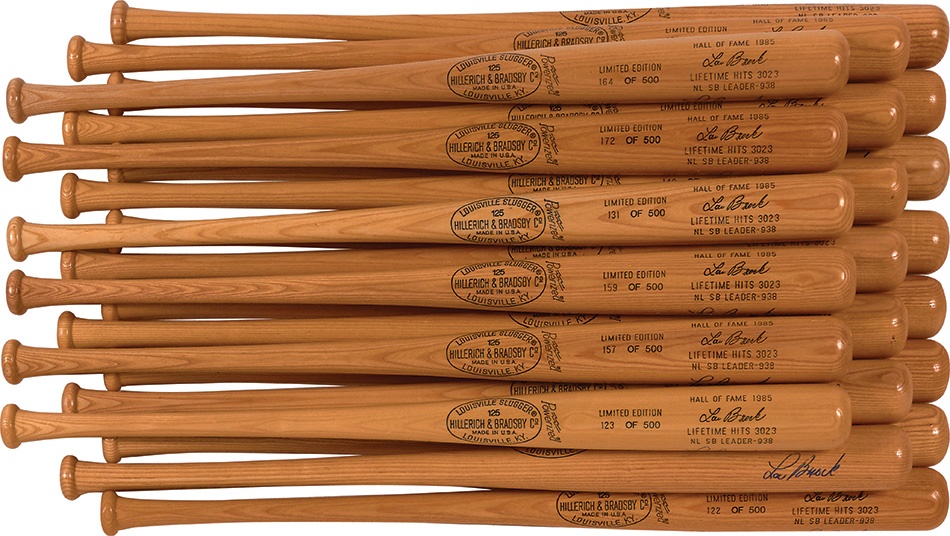The Lou Brock Collection - Lou Brock Signed Limited Edition Bats (226)