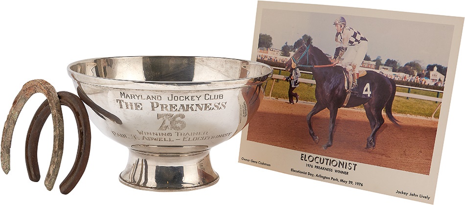 Horse Racing - 1976 Preakness Sterling Silver Award Trophy Bowl