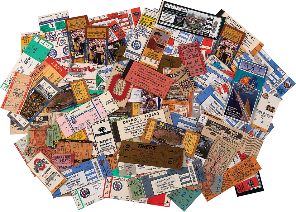 Tickets, Publications & Pins - Sportswriter Ticket Collection (900+)