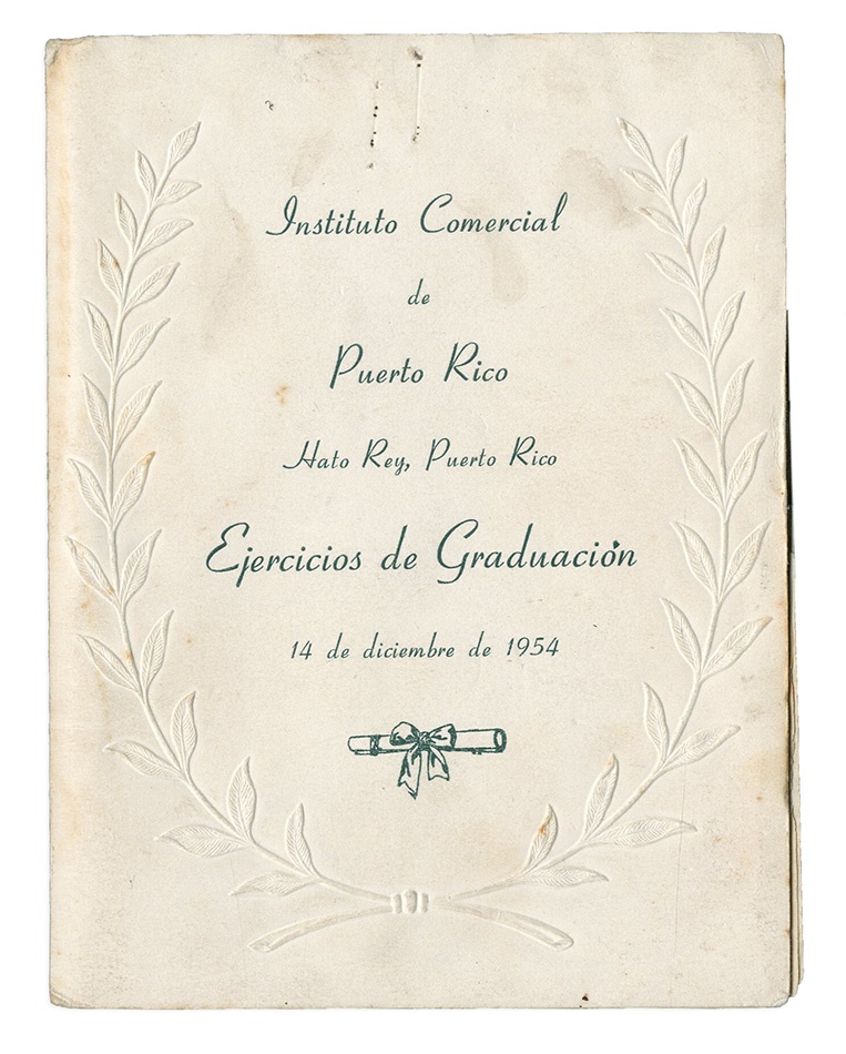 - 1954 Roberto Clemente High School Graduation Program