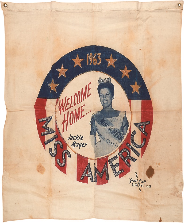 The Miss America Collection of Ric Ferentz - 1963 Miss America Welcome Home Banner