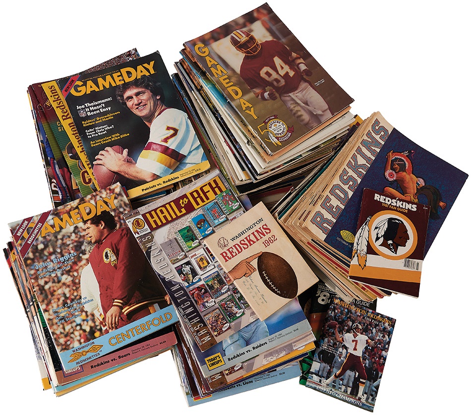 The Washington Redskins Collection - 1960s to Present Washington Redskins Publication Collection (160)