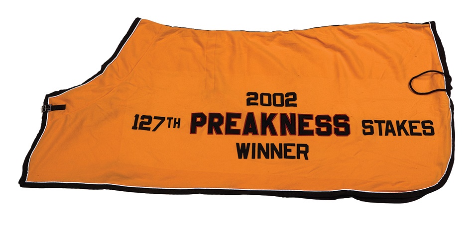 Horse Racing - War Emblem 2002 Preakness Stakes Winner's Blanket