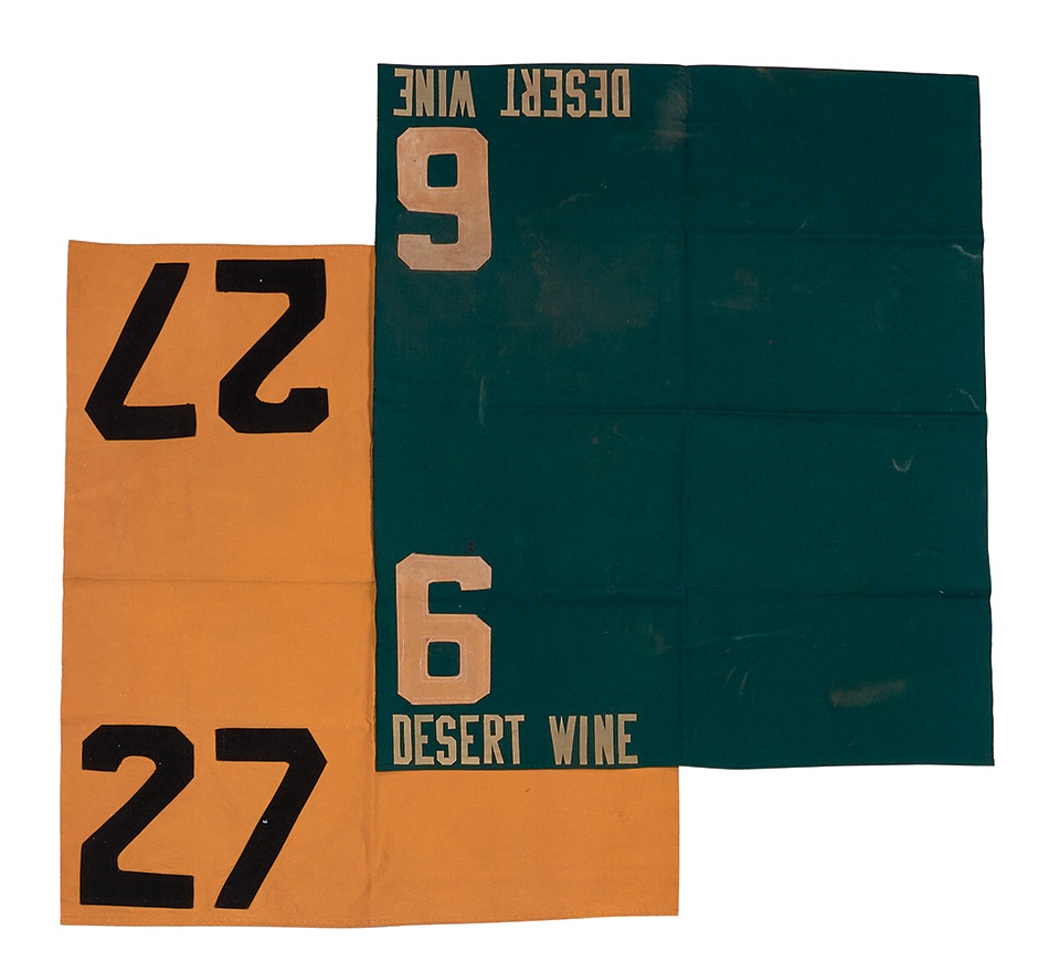 Desert Wine Derby Runner-Up Race Worn and Exercise Saddle Cloths