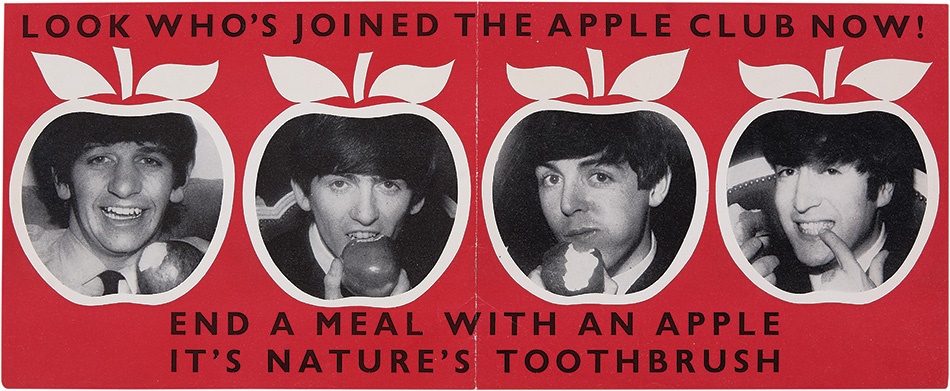 Rock 'N' Roll - The Beatles Apple Club Advertising Poster