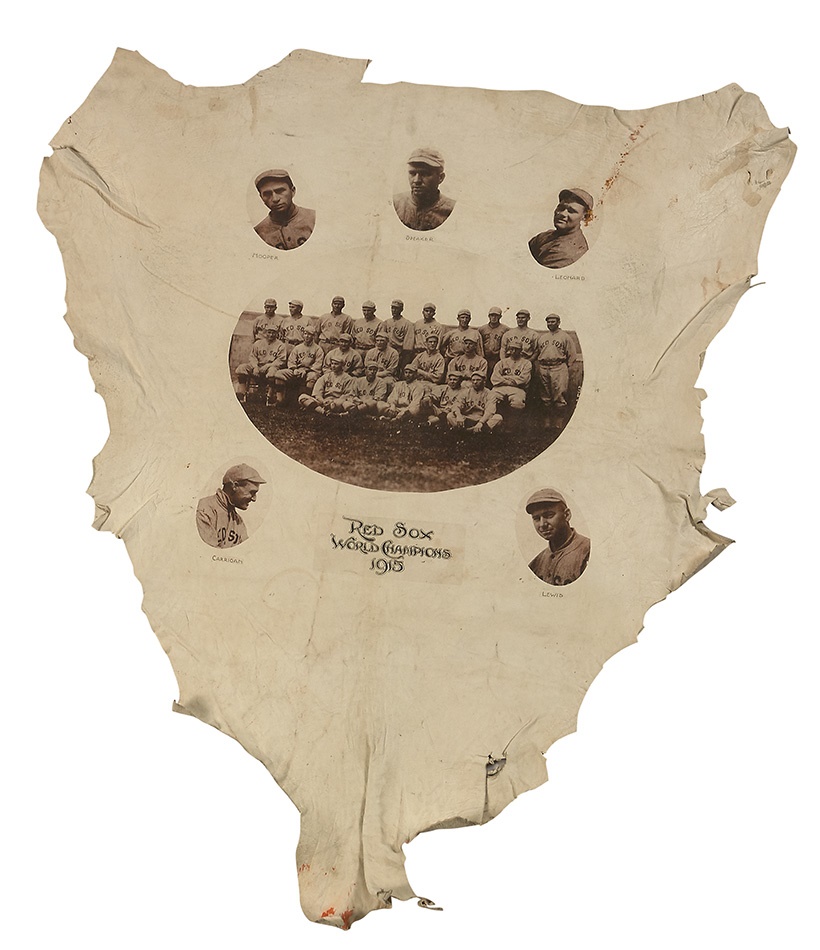 Boston Sports - High Grade 1915 Boston Red Sox World Champions Leather - Finest Known (ex-Bill Mastro)