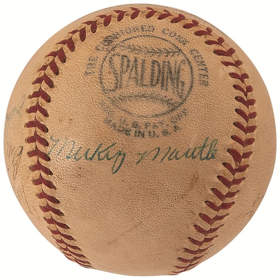 - 1952-53 NY Yankees Signed Baseball