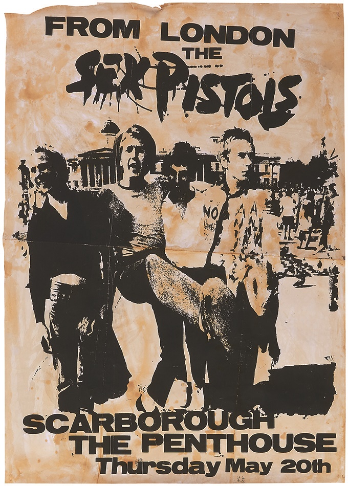 Rock 'N' Roll - Sex Pistols Concert Poster Recently Discovered in Car "Boot Sale"