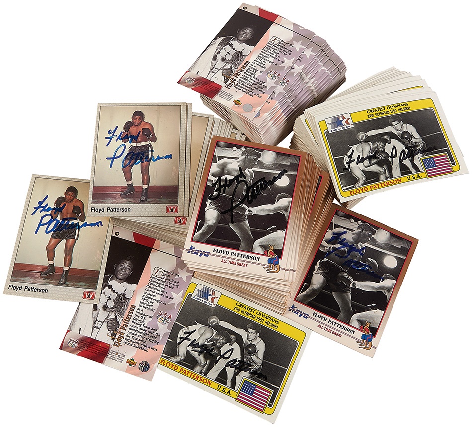- Huge Quantity of 375+ Floyd Patterson Signed Boxing Cards (ex-Floyd Patterson Estate)