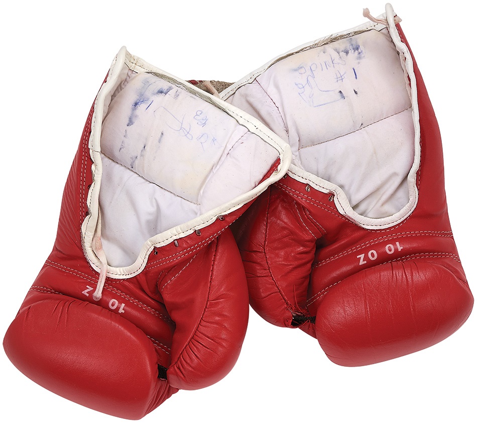 - Michael Spinks Fight Worn Gloves From Butch Lewis
