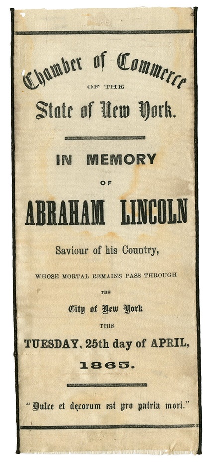 - 1865 Abraham Lincoln Mourning Slik