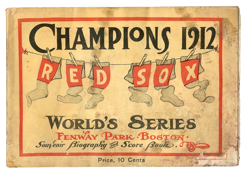 Boston Sports - 1912 World Series Program at Fenway Park