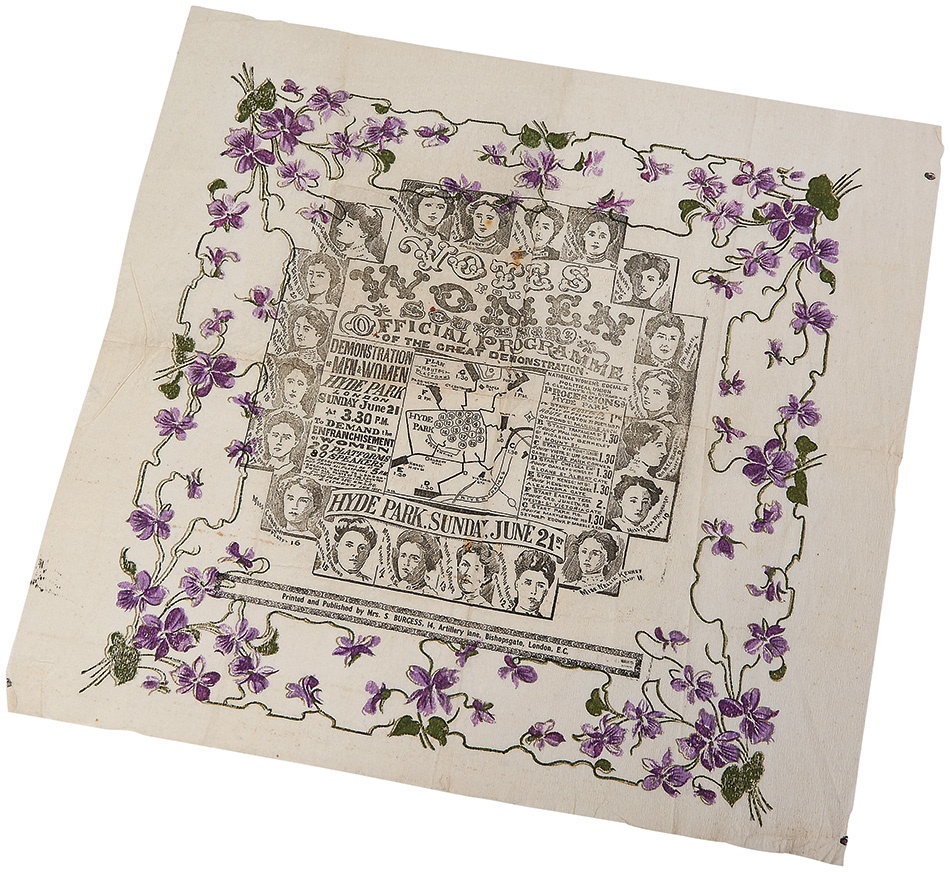 - 1908 Sylvia Pankhurst "Tissue" Suffragette Program