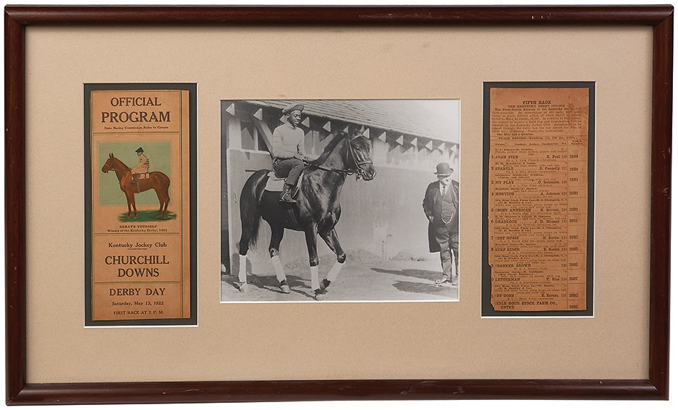 Horse Racing - 1922 Kentucky Derby Program & 1882 Monmouth Park Program