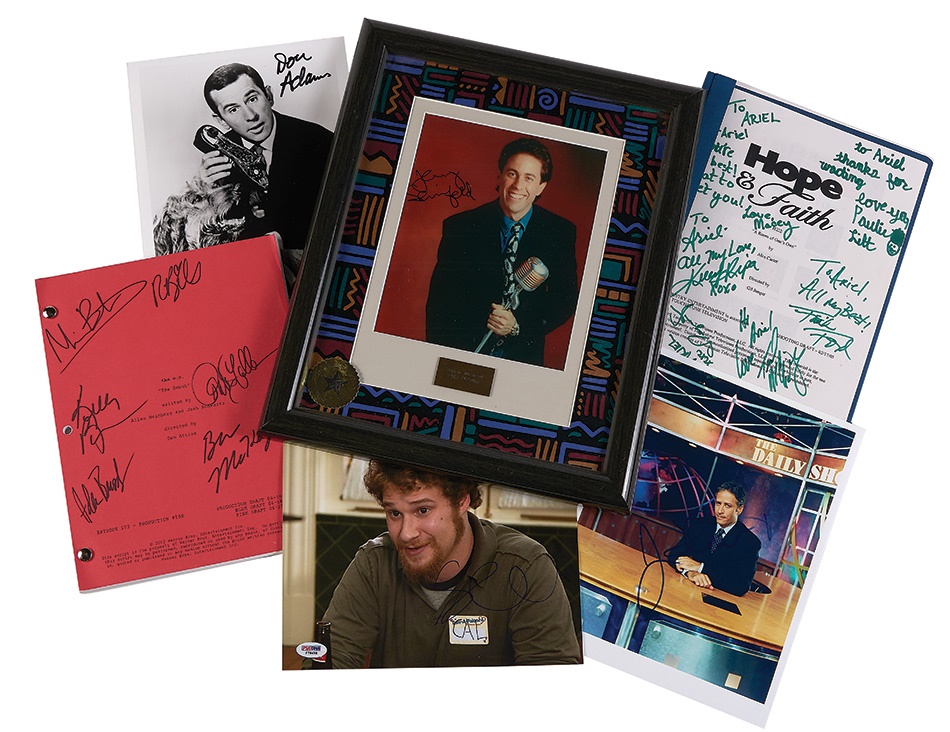 - Entertainment Signed Photos and Scripts Collection Including Adam Sandler