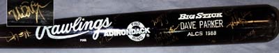 Dave Parker 1988 ALCS Game Bat Signed by the Team