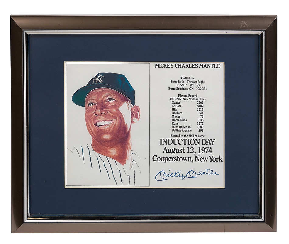 Mantle and Maris - Mickey Mantle Signed Collection (6)