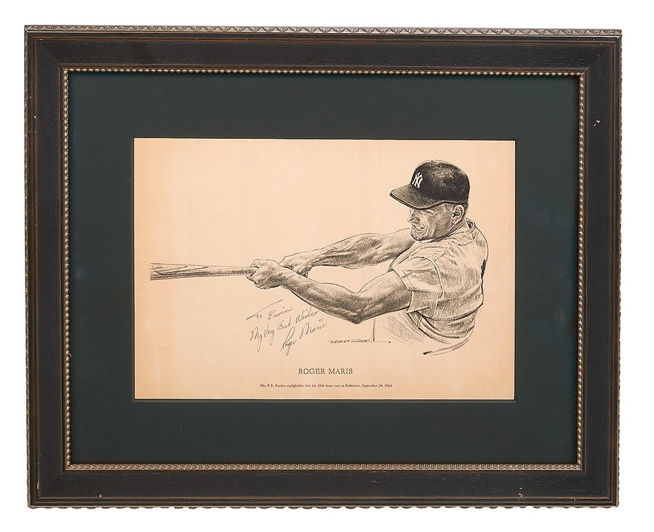 - Roger Maris Vintage Signed Print