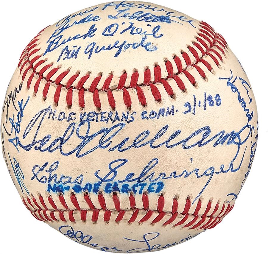 The Joe L Brown Signed Baseball Collection - Ted Williams 1988 Veterans Committee Signed Baseball
