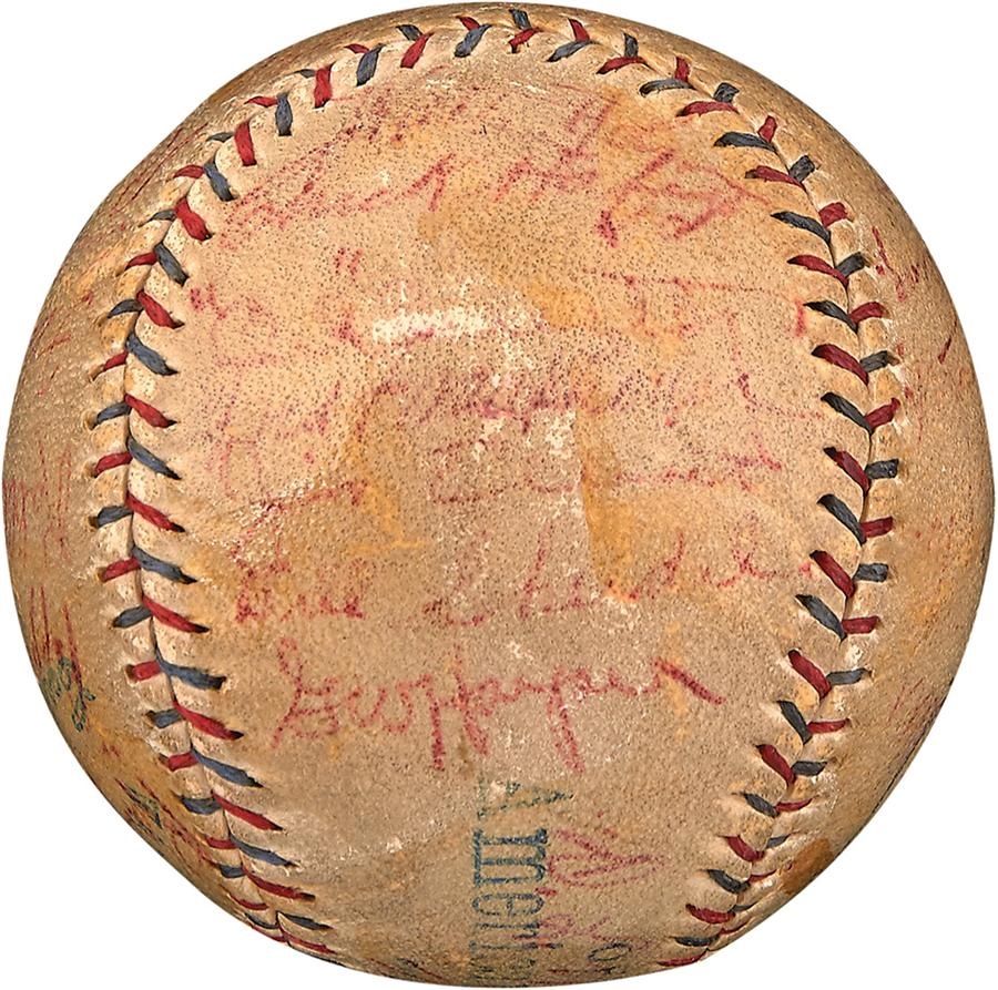 - Babe Ruth & All Stars Signed Baseball