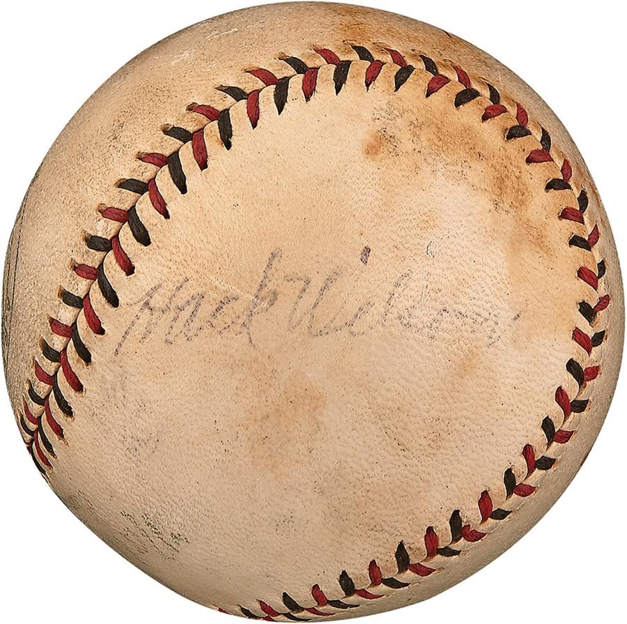 The Joe L Brown Signed Baseball Collection - Hack Wilson & Charlie Grimm Signed Baseball