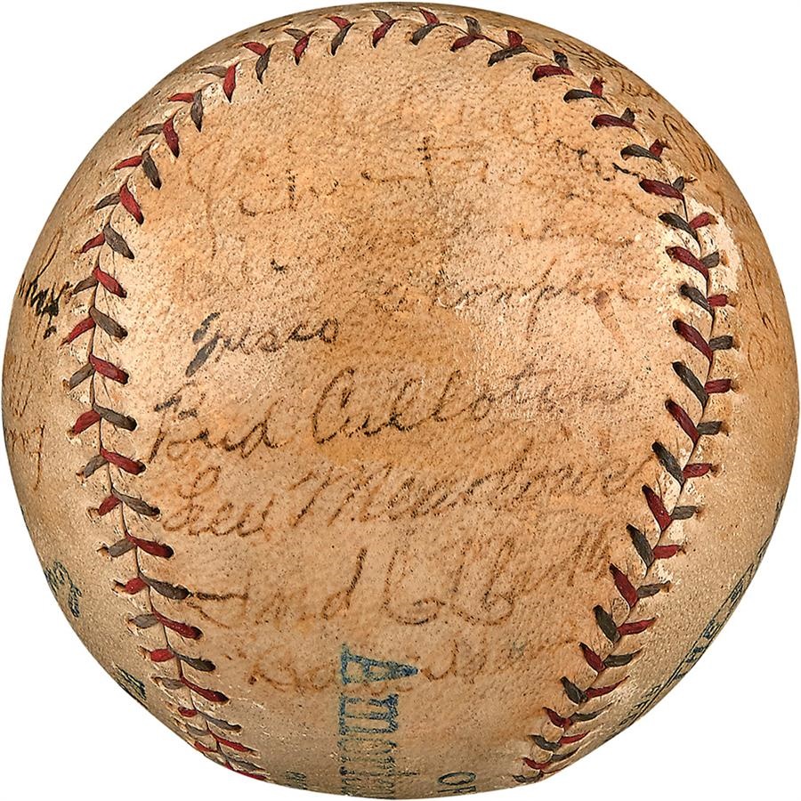 The Joe L Brown Signed Baseball Collection - World Champion 1925 Pittsburgh Pirates Signed Baseball