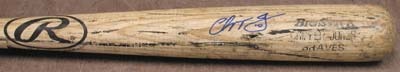 - 1997 Chipper Jones Game Used Bat (35")