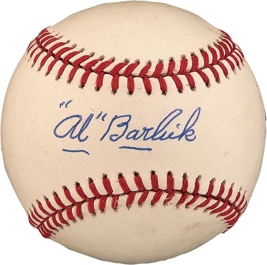 The Joe L Brown Signed Baseball Collection - Al Barlick Single Signed Baseball