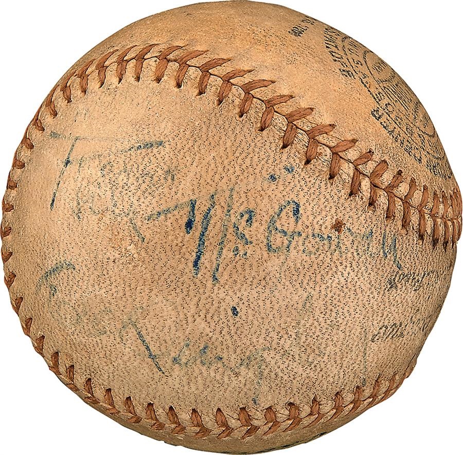 - Bill McGowan & 1935 World Series Umpires Signed Baseball with Goose Goslin
