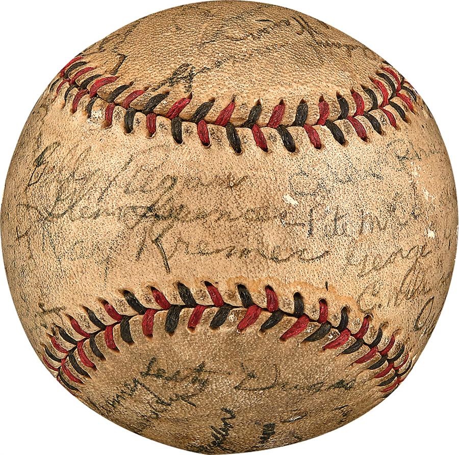 The Joe L Brown Signed Baseball Collection - 1931 Pittsburgh Pirates Team Signed Baseball
