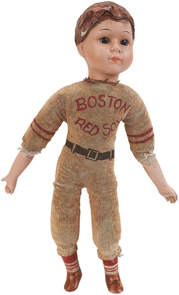Boston Sports - 1930s Boston Red Sox Bisque Doll