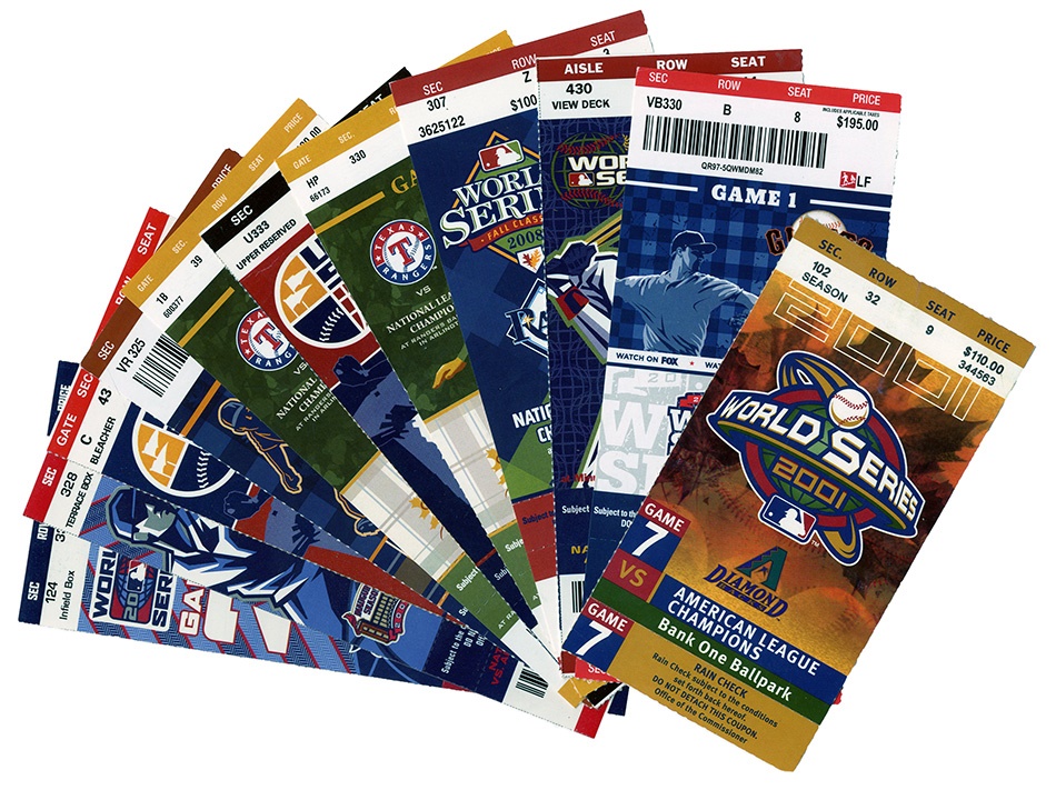Tickets, Publications & Pins - High Grade Modern World Series Unused Tickets (11)
