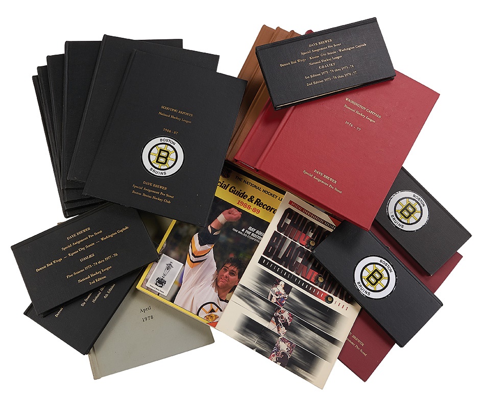 - Professional Scout Dave Brewer Collection of Media Guides and Scouting Reports (75+)
