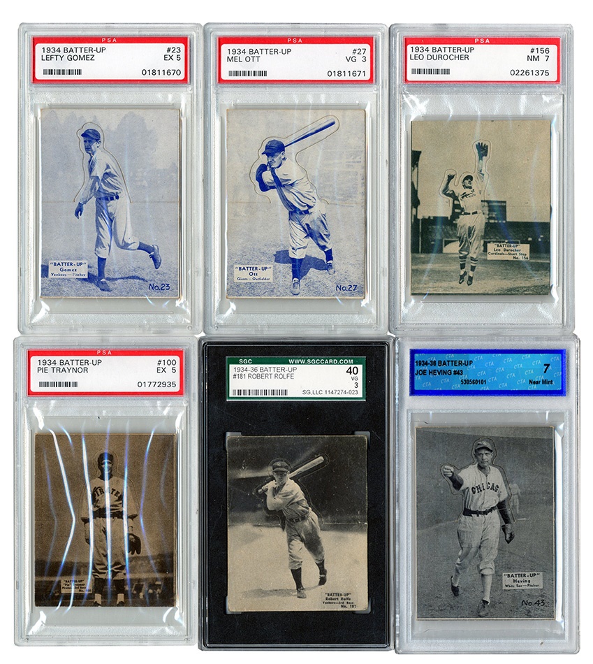 - 1934-36 Batter-Up Baseball Cards (21)