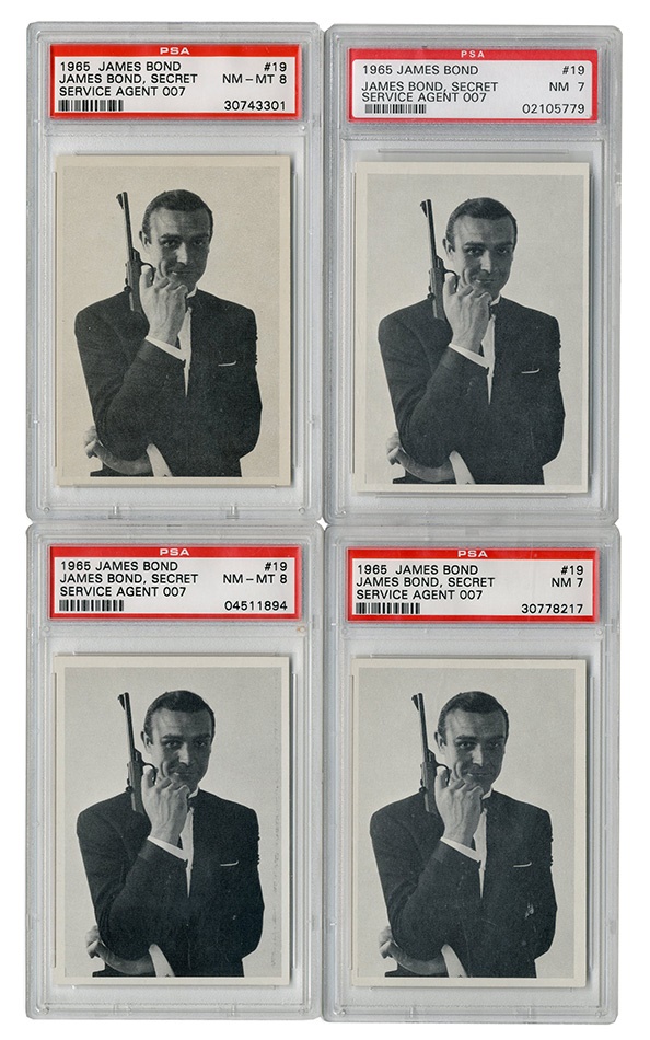 - High Grade 1965 James Bond Graded Cards (70)