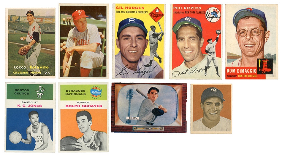 - 1948-1980s Card Collection Including Berra & Rizzuto (325+)