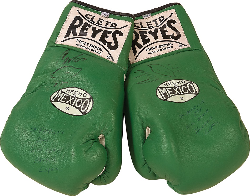 - 1997 Carlos Gonzales Fight Worn Gloves vs. Hector Lopez